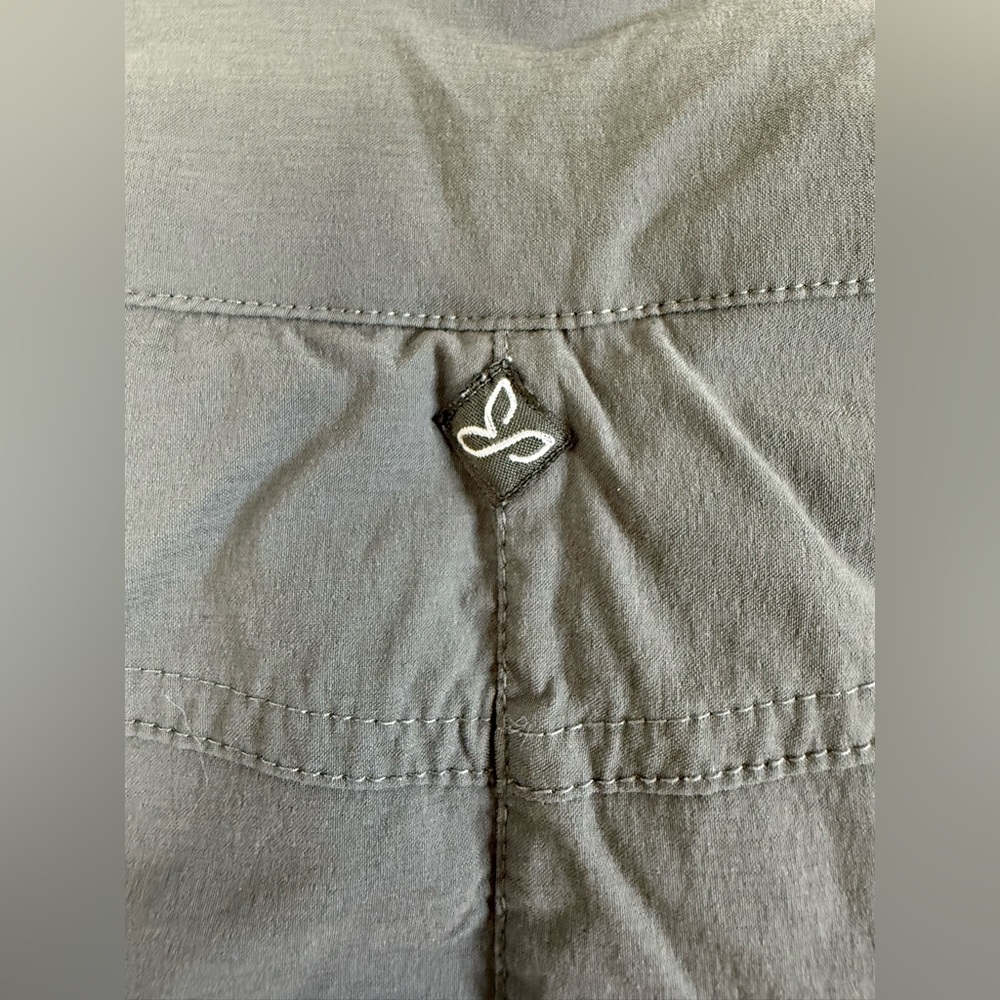 Prana Bliss Gray Drawstring Mini Skort S - image 5